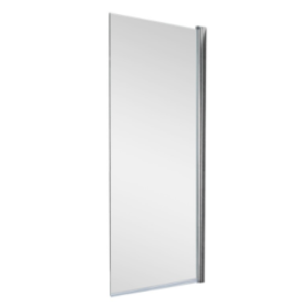 Emporio Bathrooms - Arley 6mm Square Bathscreen 800 x 1400mm No Rail - 1