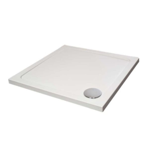 Emporio Bathrooms - Hydro45 900 x 900 Square Shower Tray White - 1