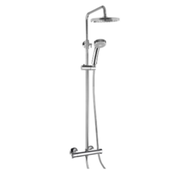 Emporio Bathrooms - Trisen Harik 2 Round Expo Adj Thermo Shower Set - 1