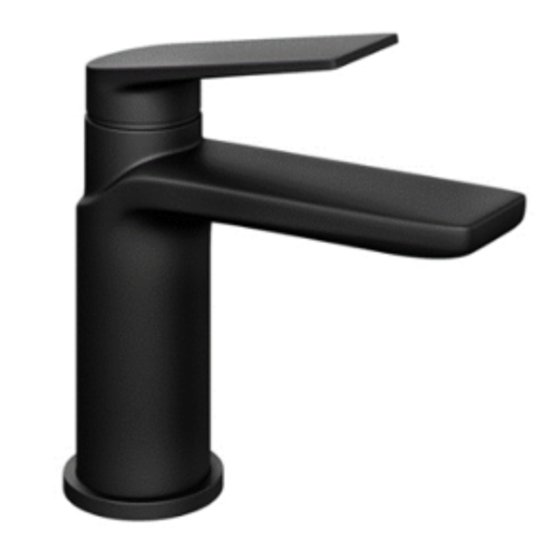 Emporio Bathrooms - Trisen Roveri Basin Mixer Black (No Waste) - 1