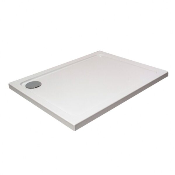 Emporio Bathrooms - Hydro45 1200 x 800 Square Shower Tray White - 1