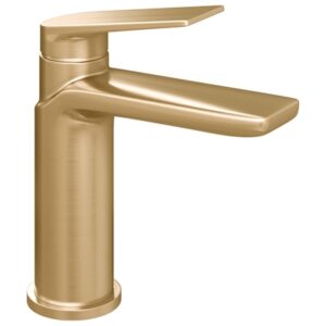 Trisen Roveri Basin Mixer Brushed Brass (No Waste)