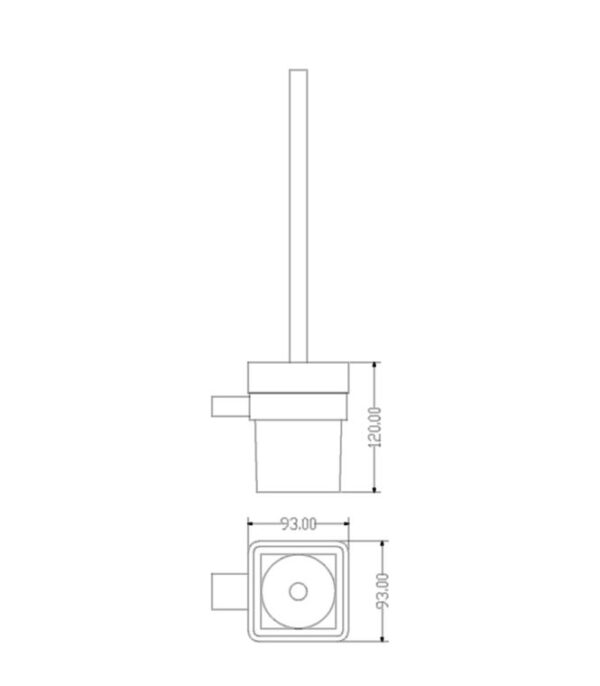 Stella Toilet brush & holder Black - Image 3