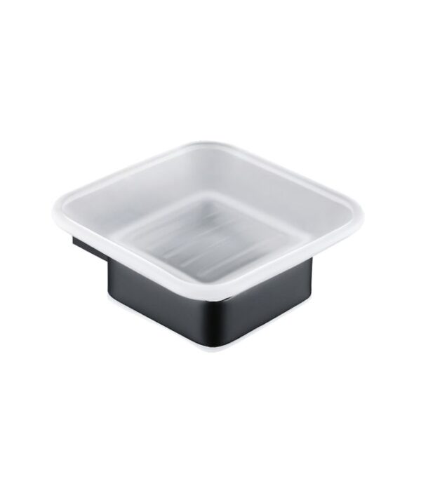 Stella Soap dish & holder Black