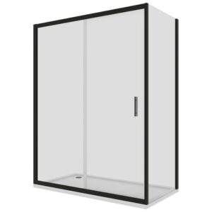 Ralus shower  1000 Sliding door Matt black