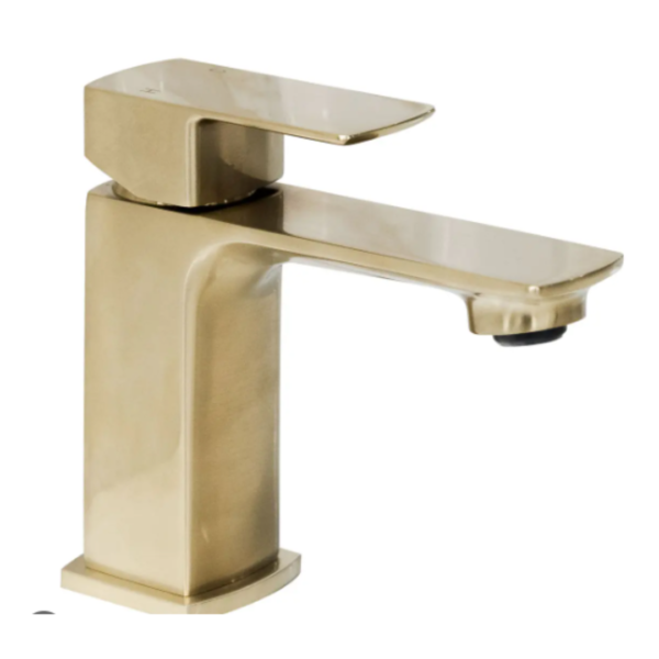 Basin Mixer Brushed Brass (No Waste)