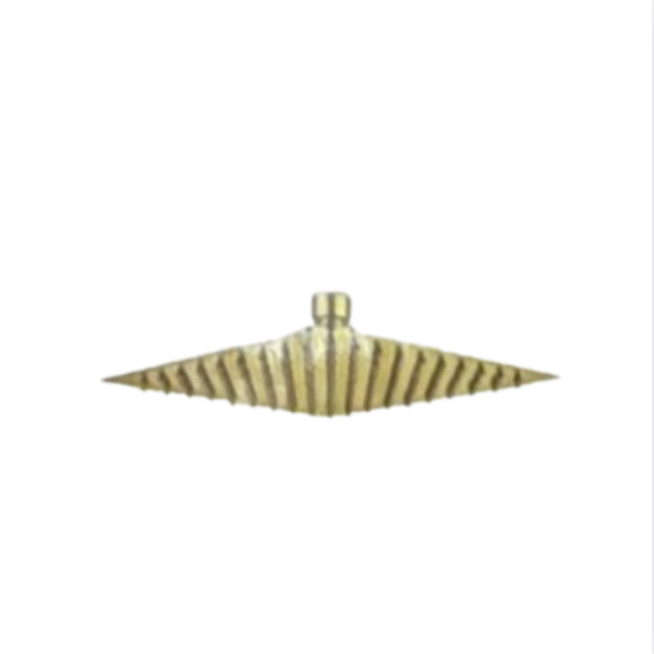 Ultra Slim Square Shower Head - Brushed Brass