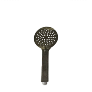 Round Hand Held Shower Head Brused Brass
