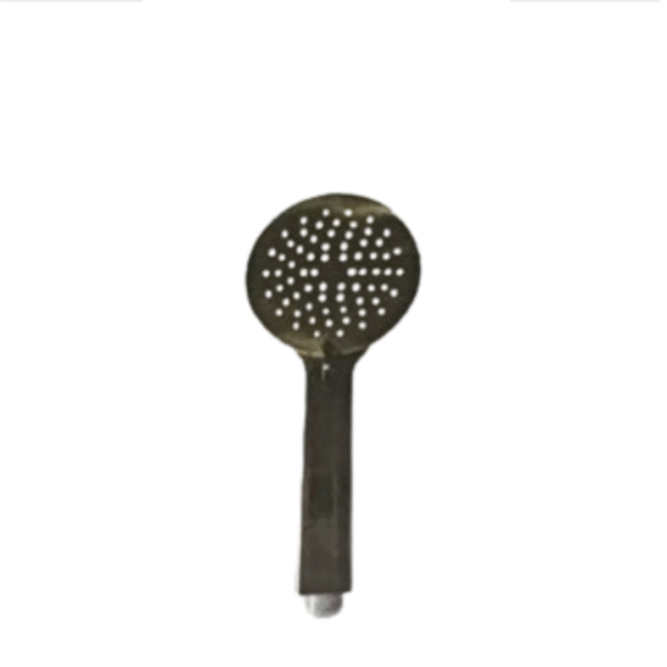 Round Hand Held Shower Head Brused Brass