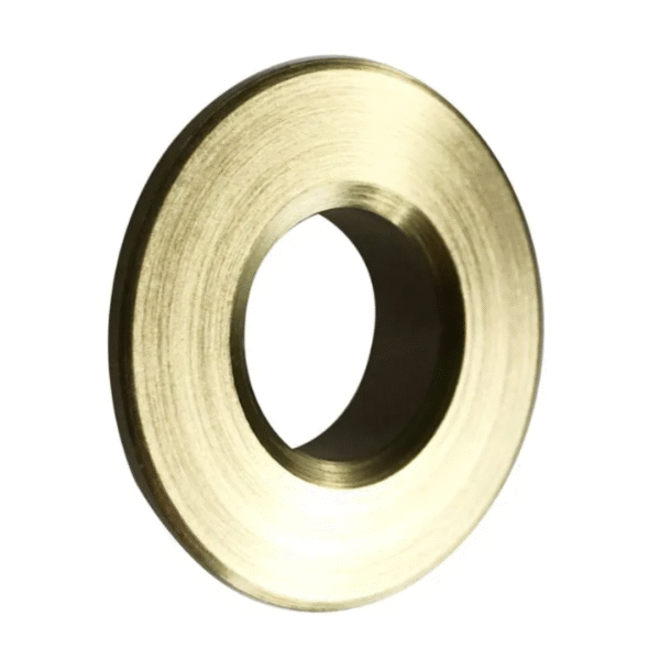 Ceramica Round Basin Overflow Cover Brushed Brass